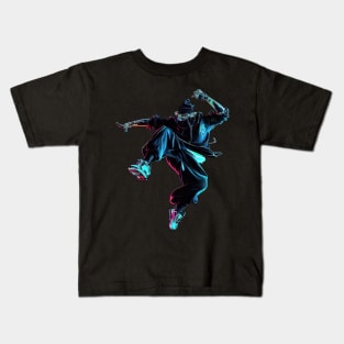 Cyberpunk Hip Hop Dancer Kids T-Shirt